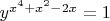 $ y^{x^4+x^2-2x}=1$