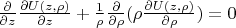 $\frac{\partial}{\partial z}{\frac{\partial U(z,\rho)}{\partial z}}+\frac{1}{\rho} \frac{\partial}{\partial \rho}(\rho \frac{\partial U(z,\rho)}{\partial \rho})=0$