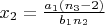$x_{2} = \frac{a_{1} (n_{3}-2)}{b_{1}n_{2}}$