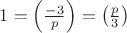 $ 1=\left( \frac{-3}{p} \right)=\left( \frac{p}{3} \right) $