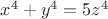 $x^4+y^4=5z^4$