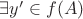$\exists y' \in f(A)$