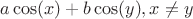 $a\cos(x)+b\cos(y), x\not=y$
