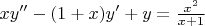$xy''- (1+x)y'+y=\frac{x^2}{x+1}$