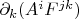 $\partial_k(A^iF^{jk})$