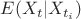 $E(X_{t}|X_{t_{i}})$