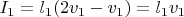 $I_1 = l_1(2v_1 - v_1) = l_1v_1$