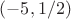 $(-5,1/2)$