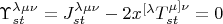 $\Upsilon_{st}^{\lambda\mu\nu}=J_{st}^{\lambda\mu\nu}-2x^{[\lambda}T_{st}^{\mu]\nu}=0$