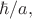 $\hbar / a,$