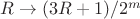 $R\rightarrow(3R+1)/2^m$