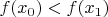 $f(x_0)<f(x_1)$