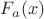 $F_a (x)$