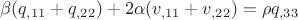 $\beta (q_{,11}+ q_{,22})+2\alpha (v_{,11}+v_{,22})=\rho q_{,33}$