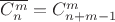 $\overline{C_n^m}=C_{n+m-1}^m$