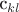 c_{kl}