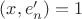 $(x,e'_{n})=1$ $(x,e'_{n})=1$