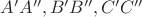 $A'A'', B'B'', C'C''$