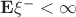 $\mathbf{E}\xi^{-} <\infty$