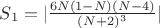 $S_1=|\frac{6N(1-N)(N-4)}{(N+2)^3}|$