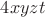 $4xyzt$