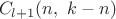 $$C_{l+1}(n,~k-n)$
