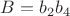$B=b_2b_4$
