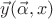 $\vec y(\vec \alpha, x)$