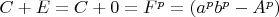 $C+E=C+0=F^p=(a^pb^p-A^p)$