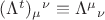 $(\Lambda^t)_\mu{}^\nu\equiv\Lambda^\mu{}_\nu$