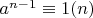 $a^{n-1}\equiv 1(n)$