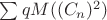 $\sum qM((C_n)^2)$