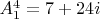 $A_1^4=7+24i$