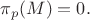 $\pi_p(M)=0.$
