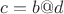 $c=b@d$