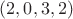 $(2, 0, 3, 2)$