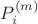 $P_i^{(m)}$