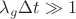 $\lambda_g\Delta t\gg 1$