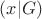 $(x | G)$