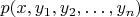 $p(x, y_1, y_2, \ldots , y_n)$