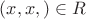 $(x,x,) \in R$ $(x,x,) \in R$