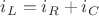 $i_{L}=i_{R}+i_{C}$