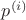 $p^{(i)}$