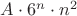 $A\cdot 6^n\cdot n^2$