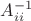 $A_{ii}^{-1}$