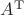 $A^{\mathrm{T}}$