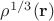 $\rho^{1/3}(\mathbf{r})$