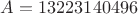 $A=13223140496$