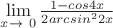 $\lim\limits_{x \to\ 0}\frac{1-cos4x}{2arcsin^2 2x}$
