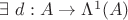$\exists\ d:A\to \Lambda^1(A)$